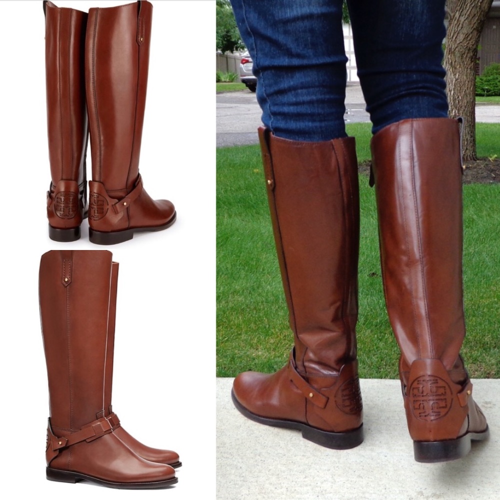 Tory Burch Almond Derby Riding Boots NIB sz 5.5 - Picture 6 of 6